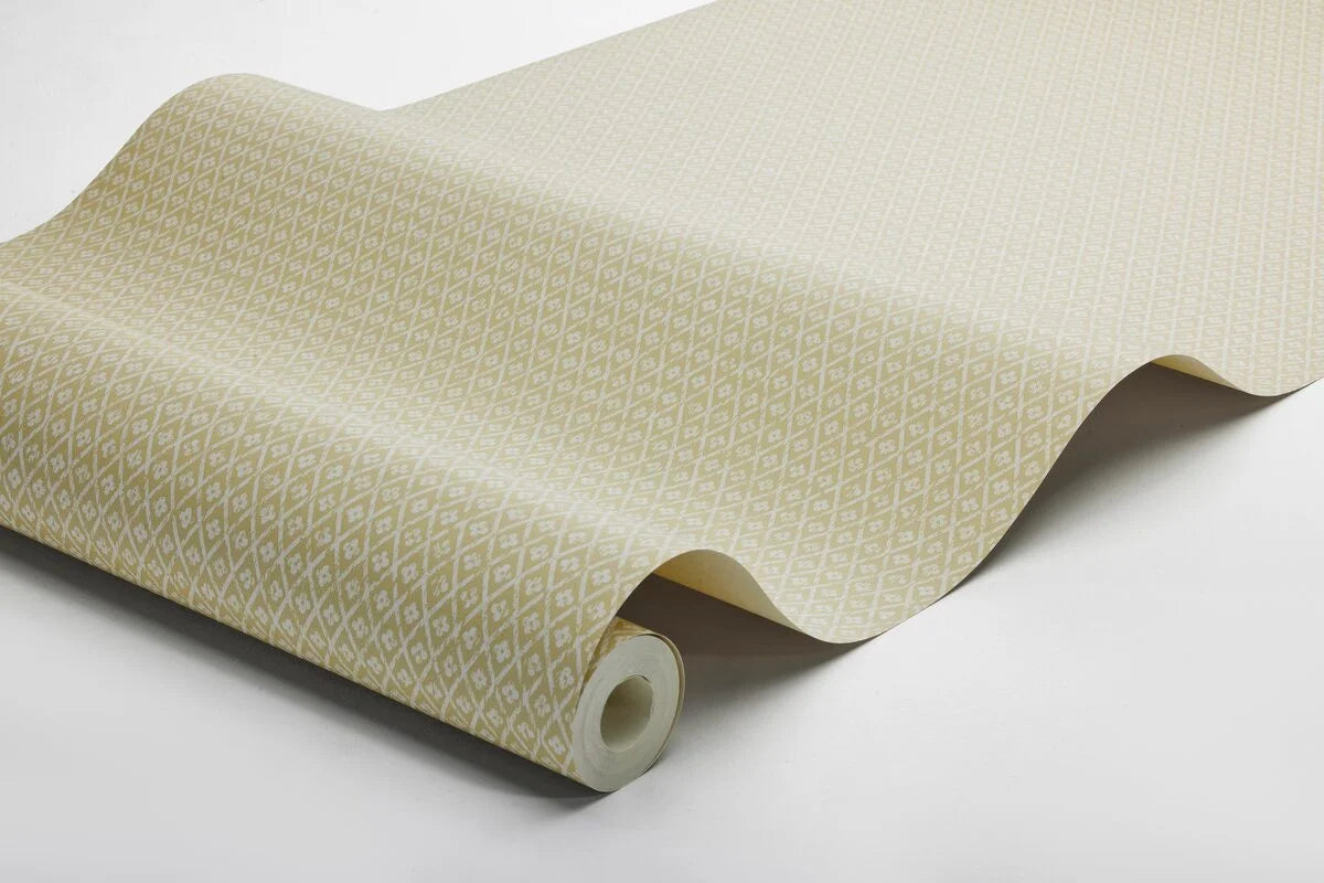 Geometric Pattern Wallpaper WILLOWHERB Yellow and White