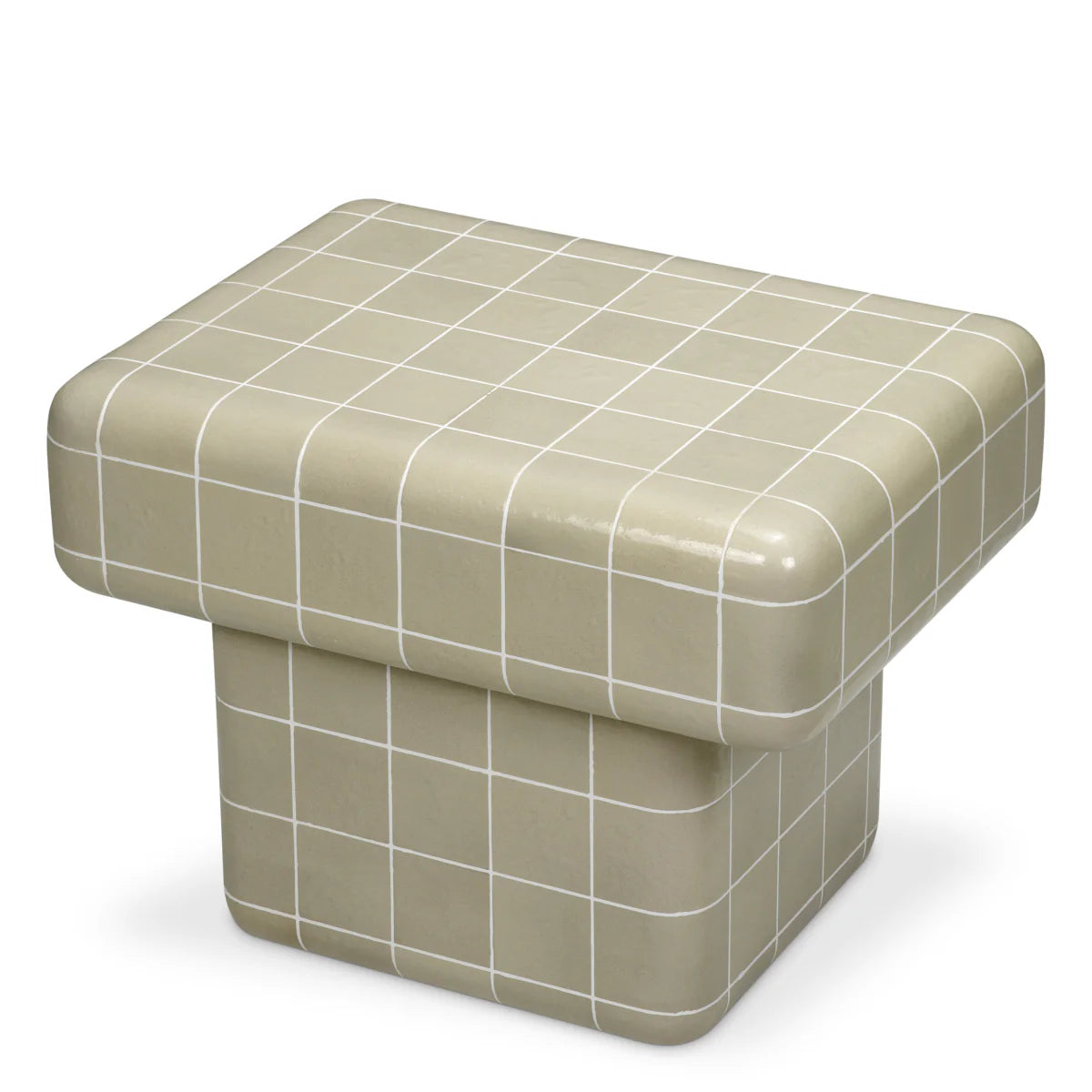 Beistelltisch außen MATEO warmes Grau