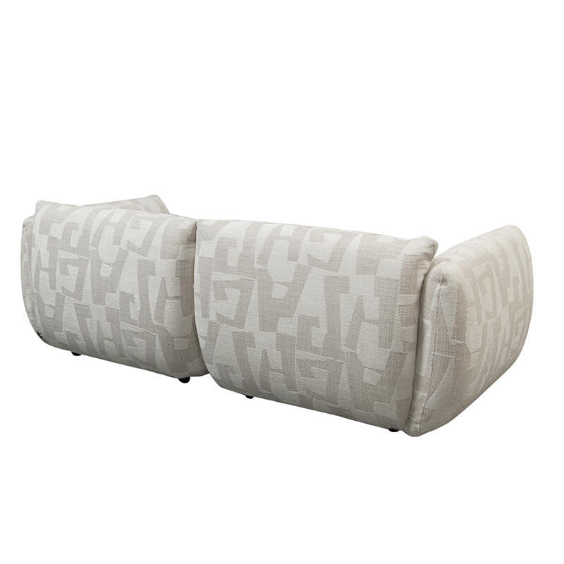 2.5-Seater Sofa AMSTERDAM in Light Beige Pattern