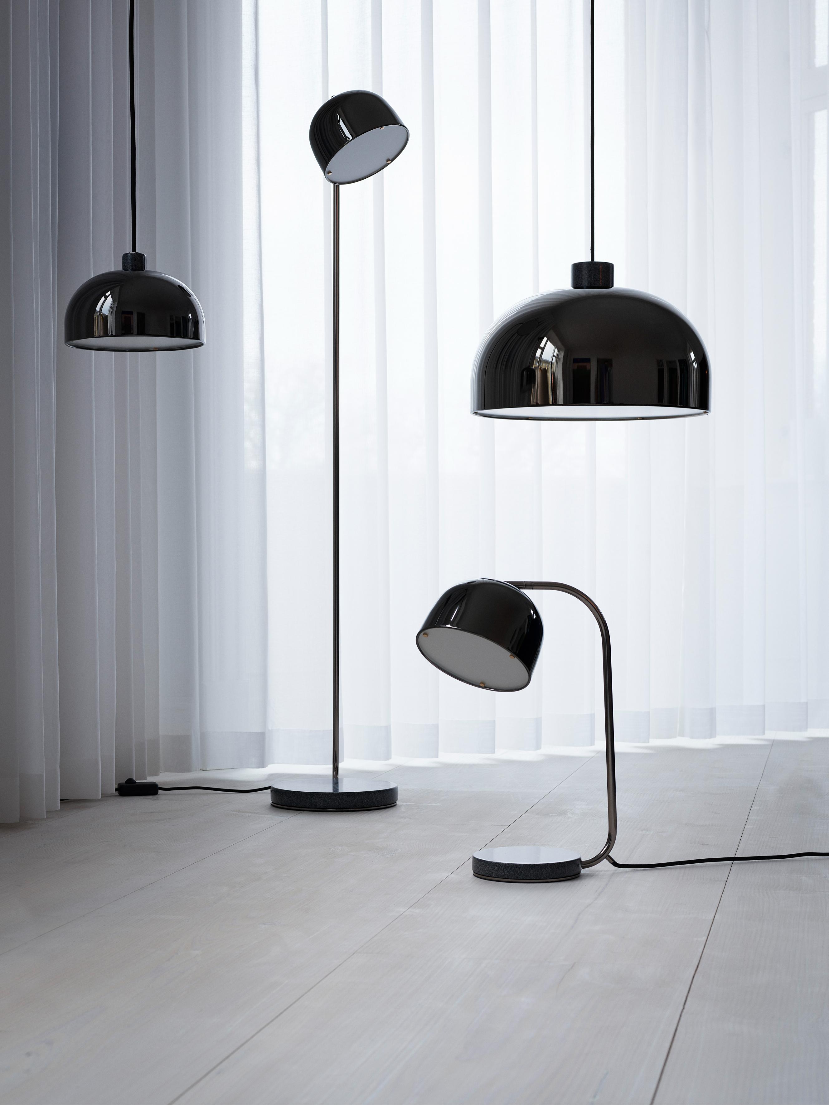 Lampa stołowa GRANT czarny z czarnym granitem