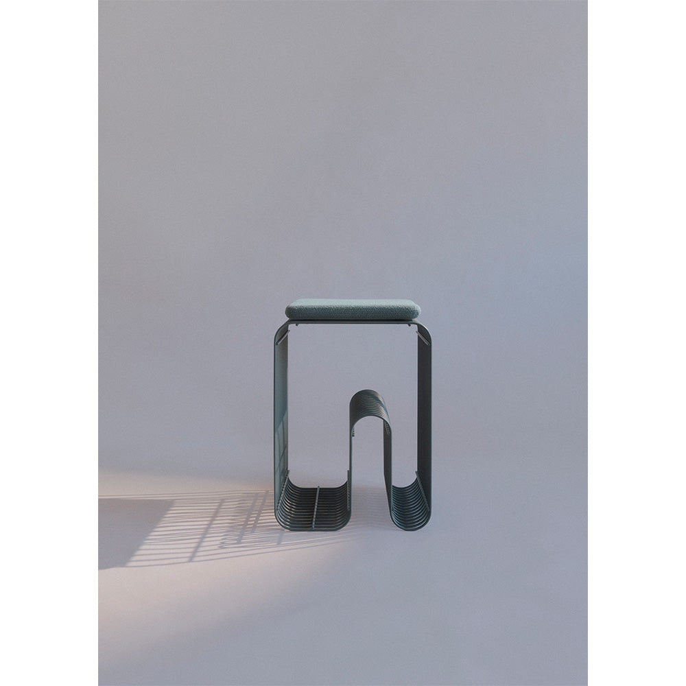 Stolik CURVA niebieski