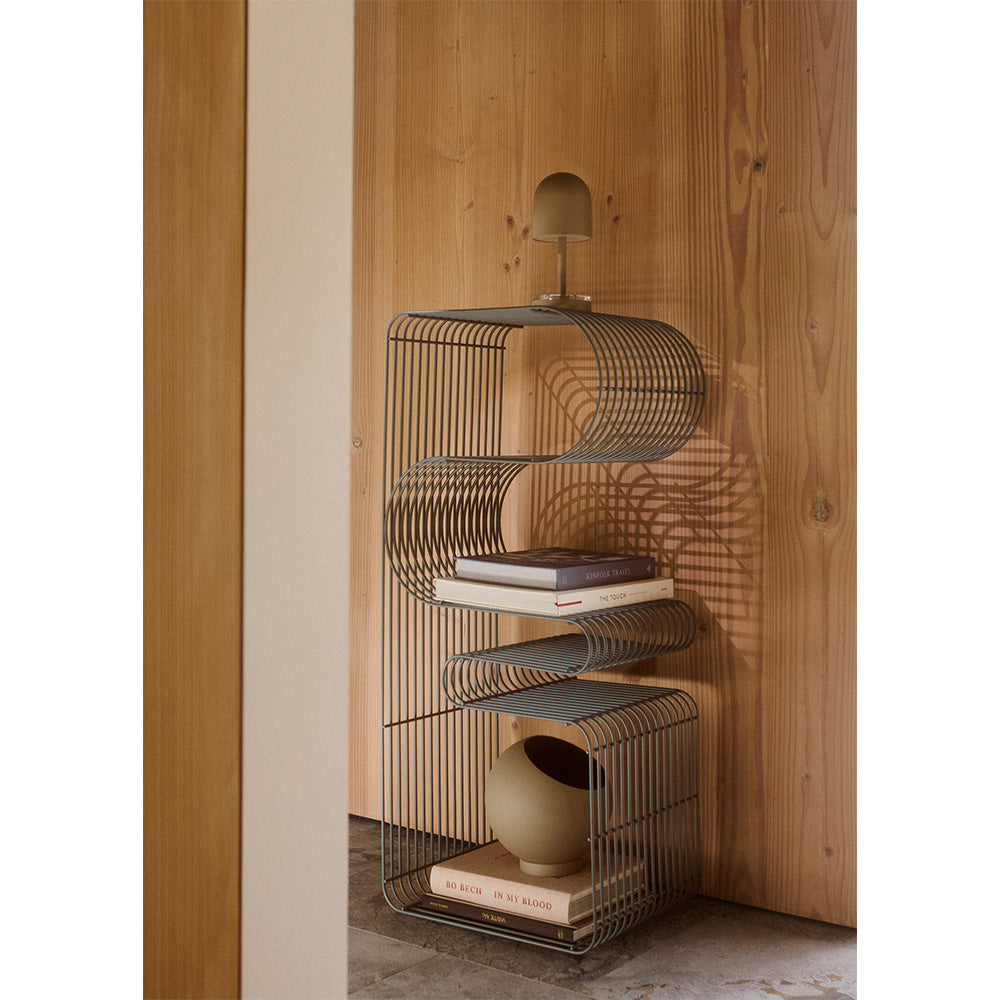 Ławka CURVA niebieski