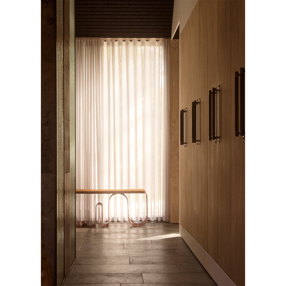 Ławka CURVA brązowy