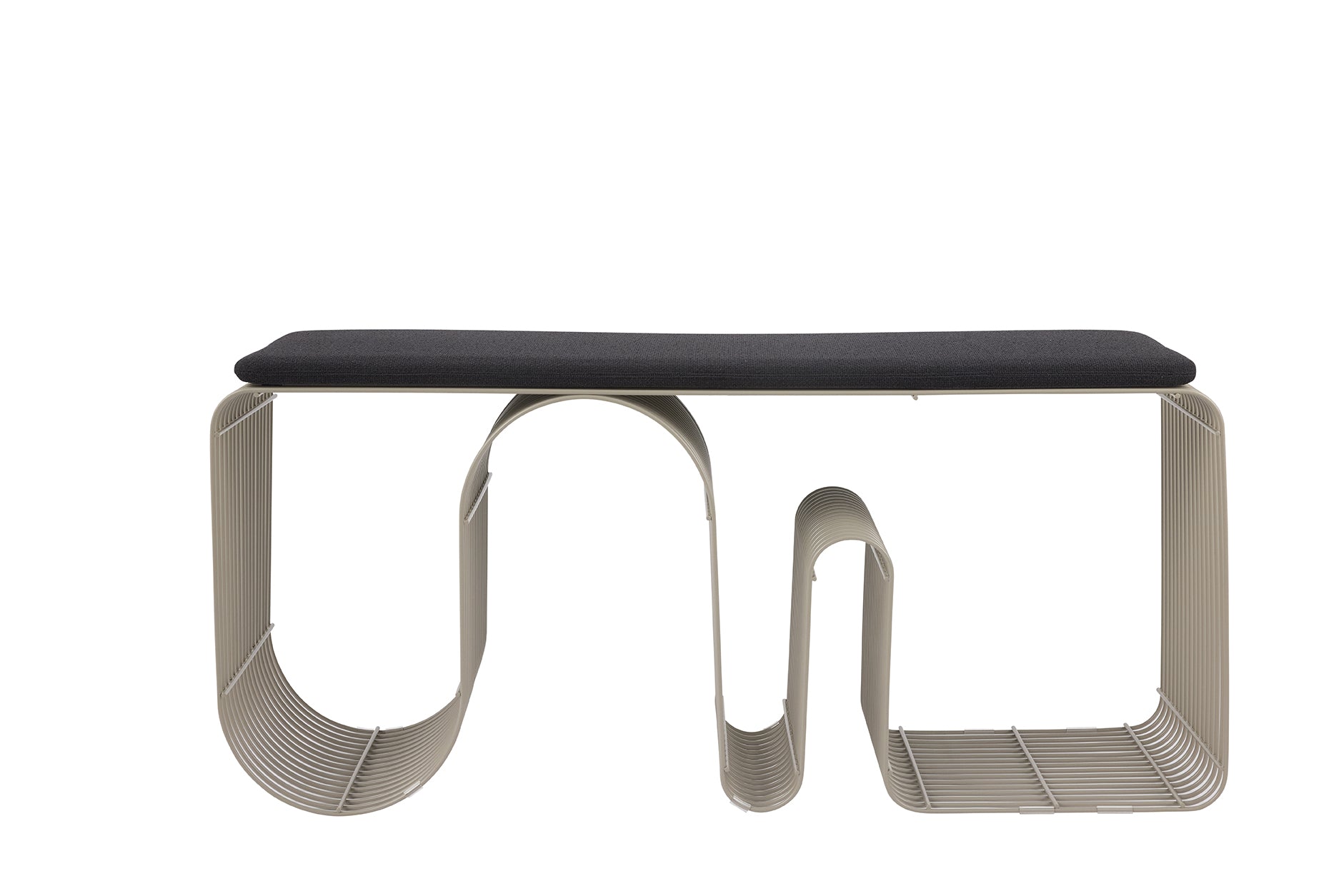 Poduszka siedziskowa CURVA antracytowy bouclé