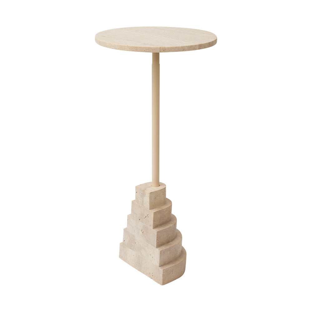 Stolik okrągły SOLUM trawertyn