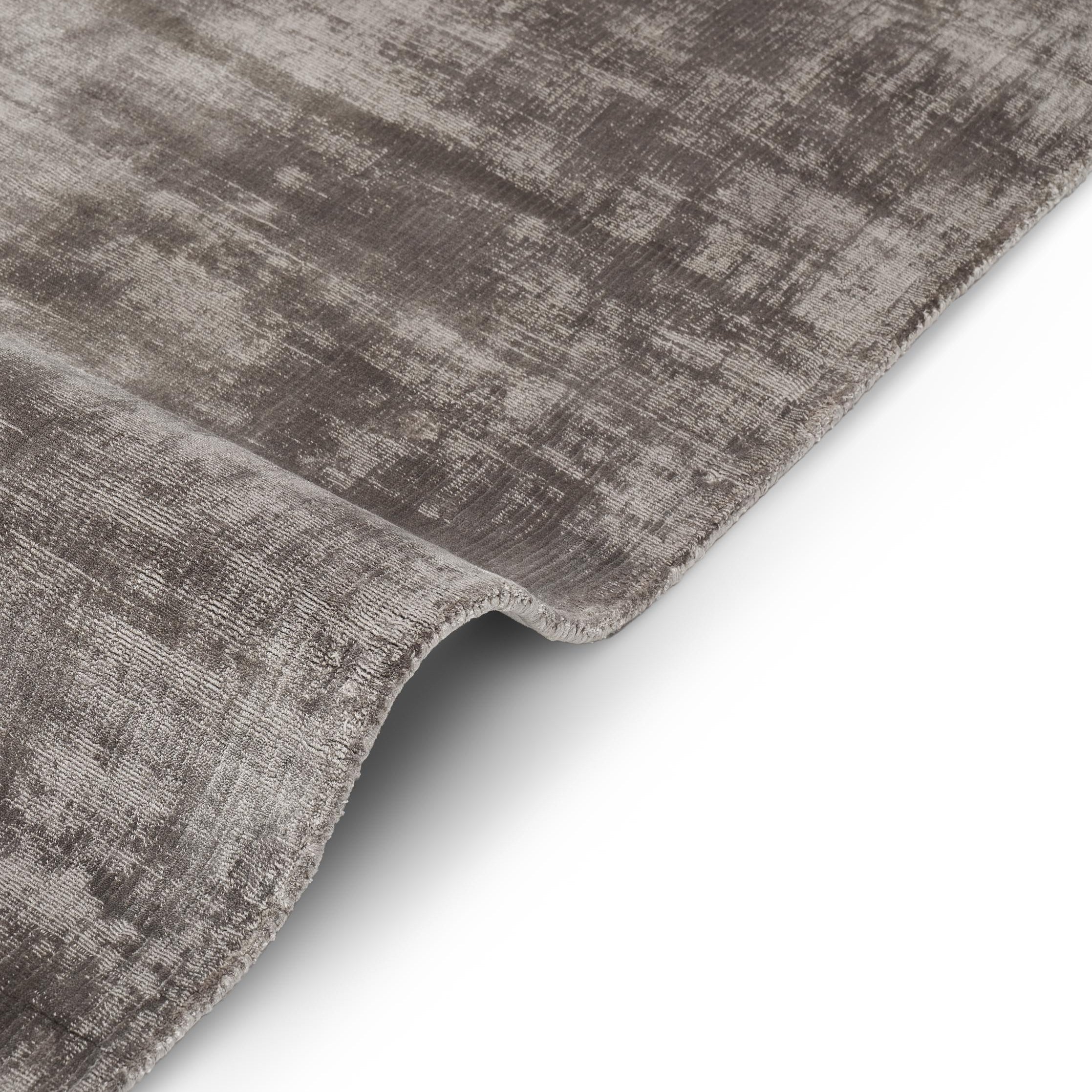 Runder Teppich DESERT dunkelgrau