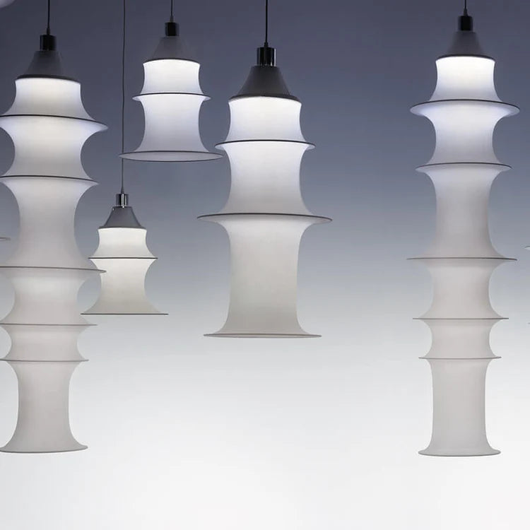 Pendelleuchte FALKLAND weiße Stoff