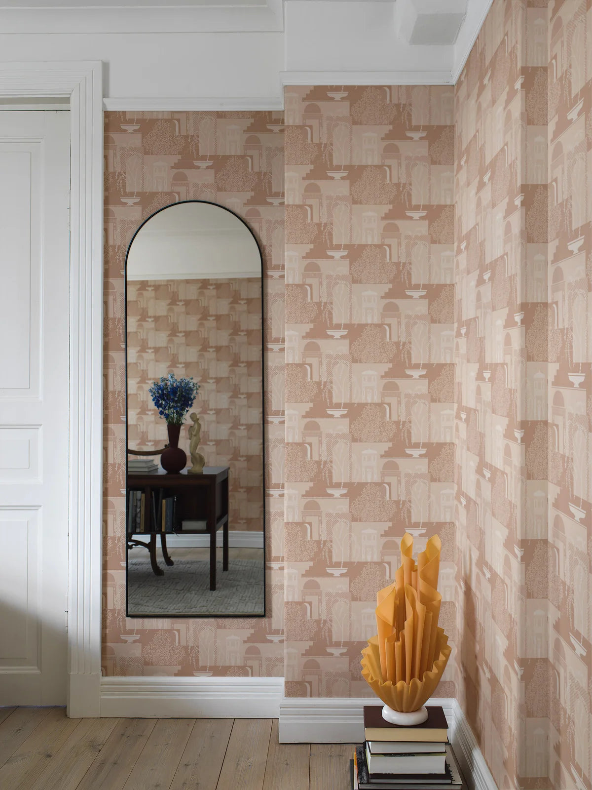 Tapeta z krajobrazem antycznym MIMI beżowy