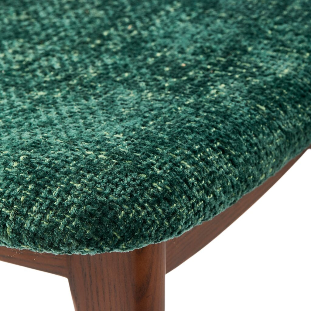 HAPPY DAYS Chair in Dark Green with Wooden Base