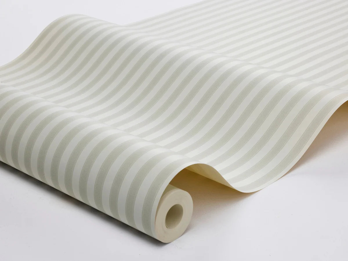 Tapete mit Streifenmuster MÖLLE STRIPE grau mit beige