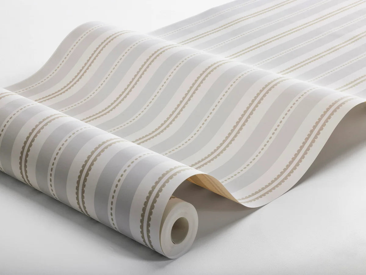 Tapete mit Streifen HEDDA beige mit braun