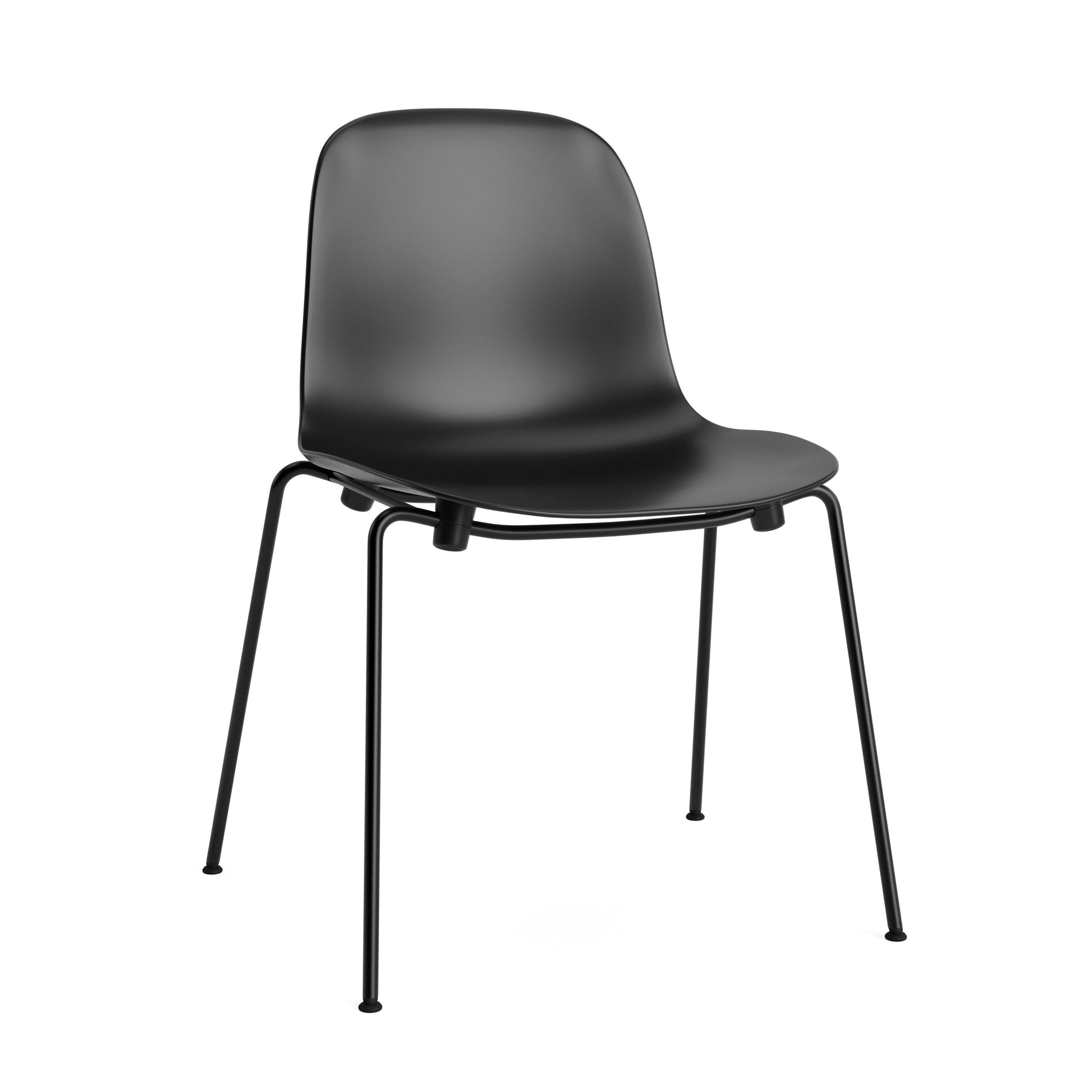 Krzesło FORM STACKING czarny z czarną podstawą – Normann Copenhagen ...