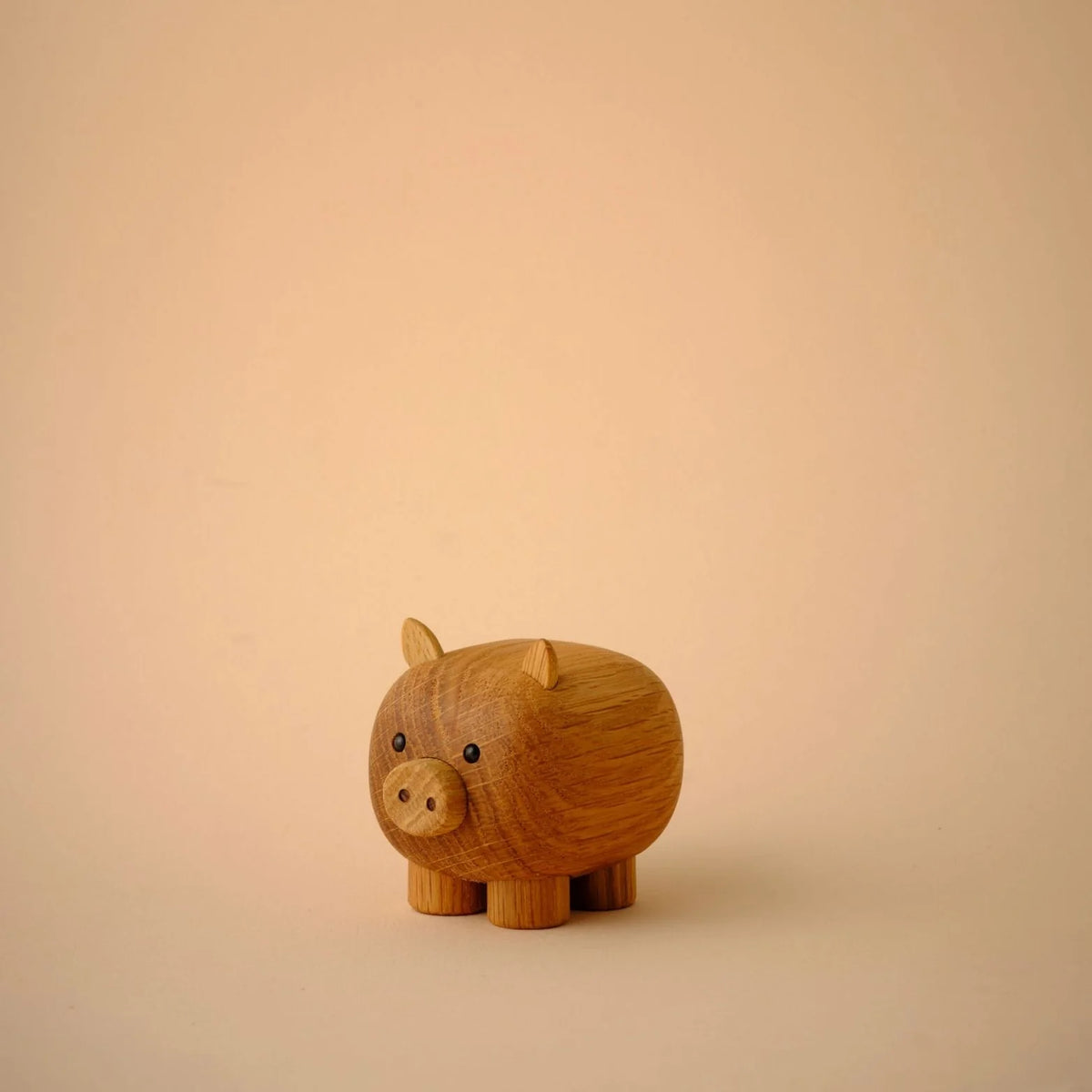 Figurka dekoracyjna PIG drewno dębowe