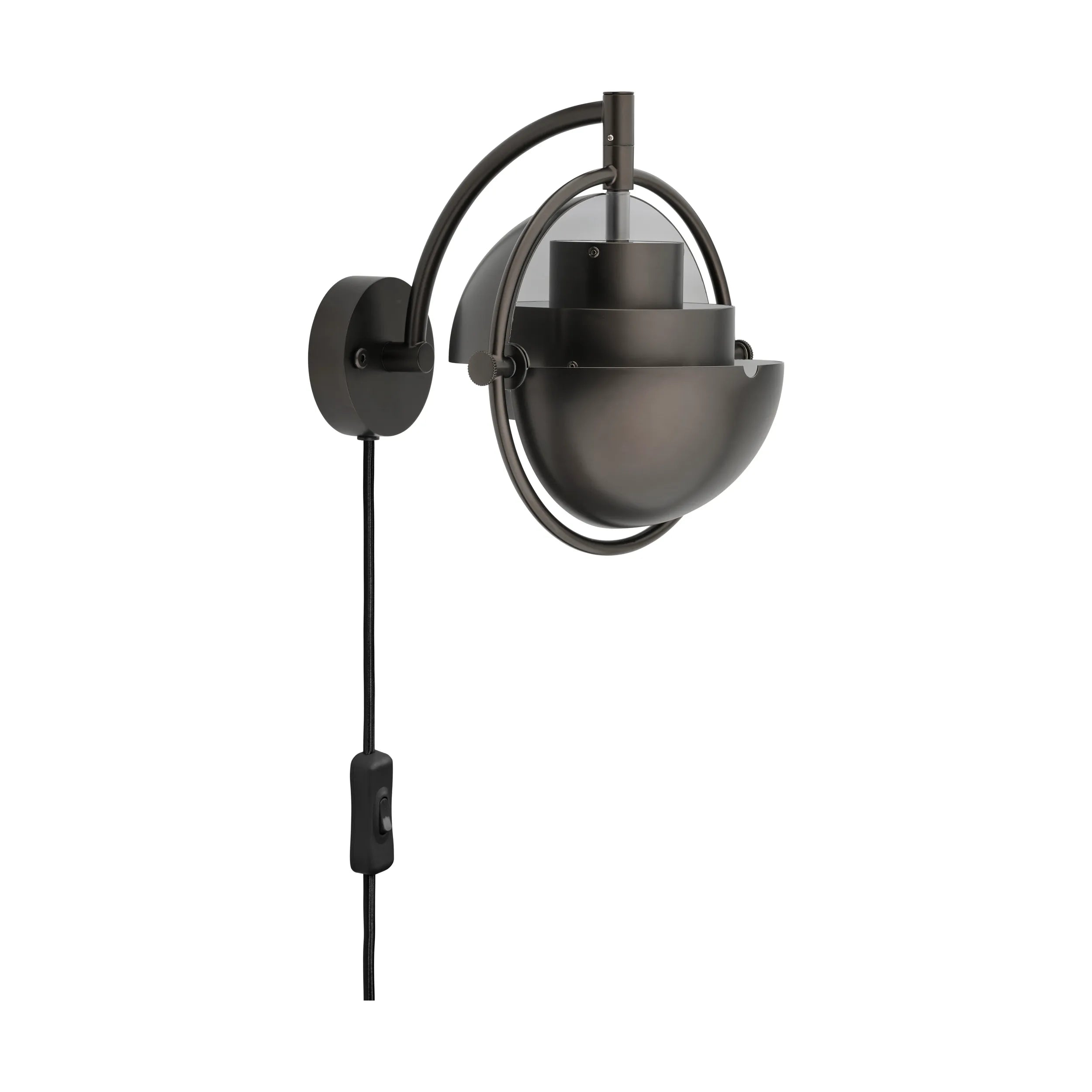 Lampa ścienna MULTI-LITE czarny błyszczący