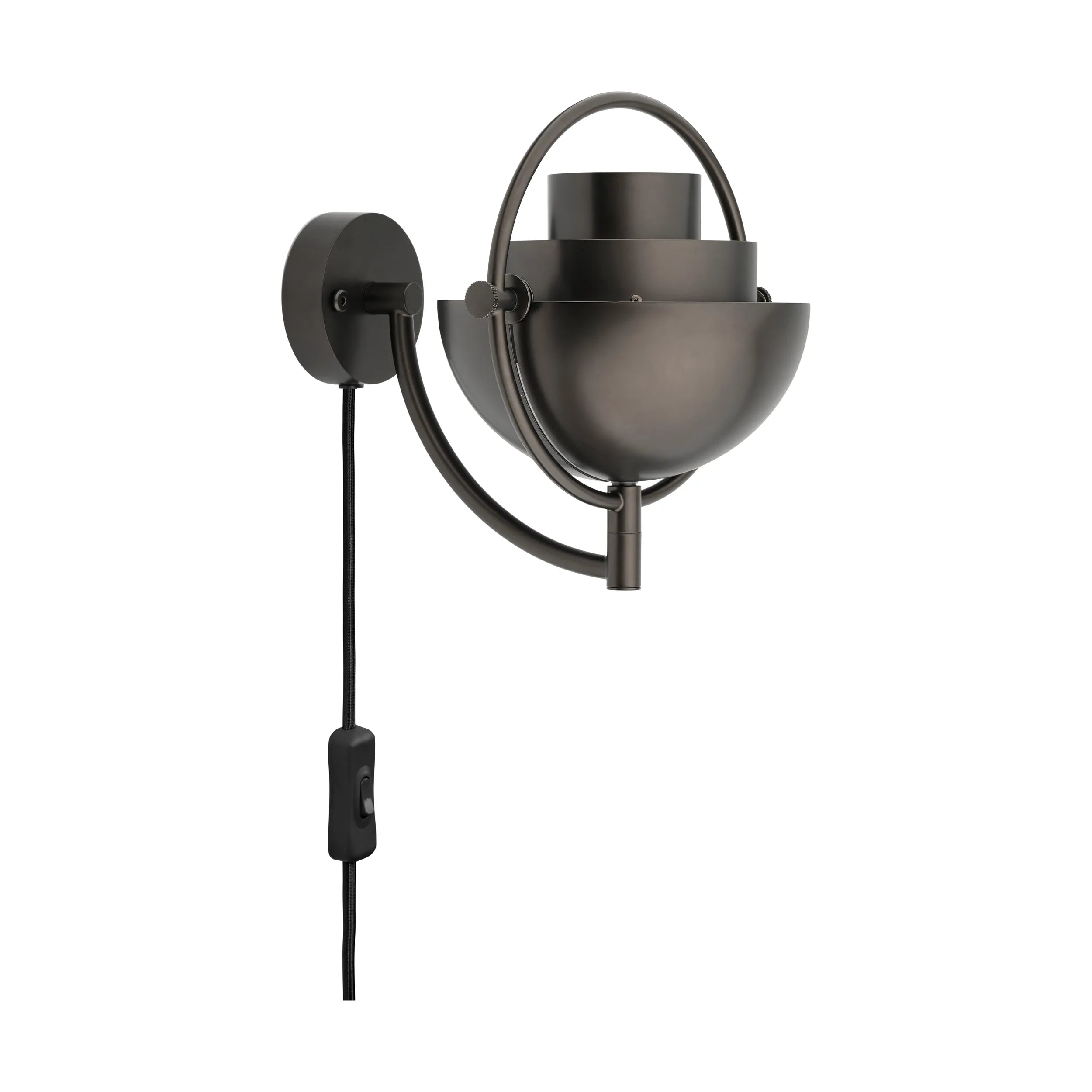 Lampa ścienna MULTI-LITE czarny błyszczący