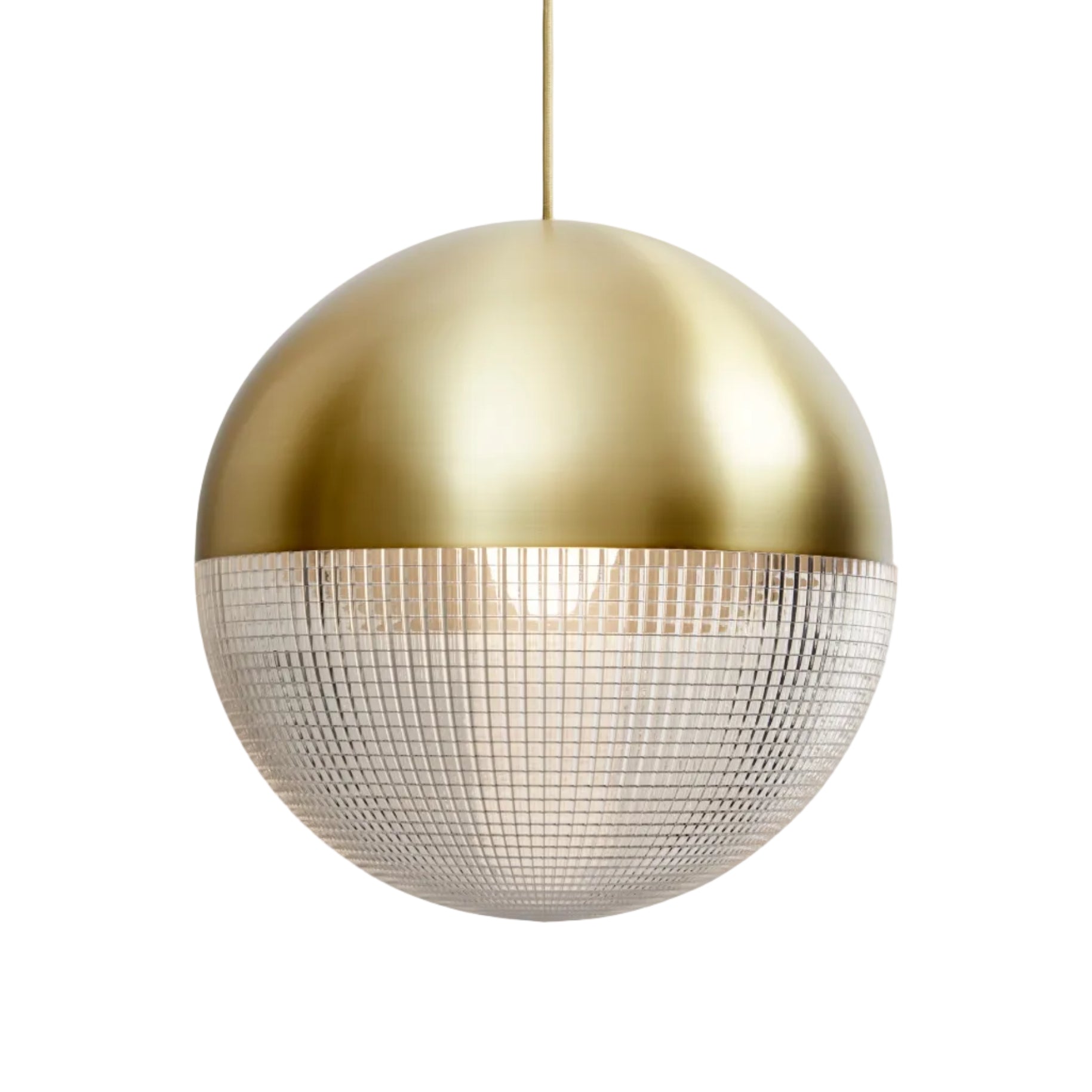 Lampa wisząca LENS FLAIR mosiężny