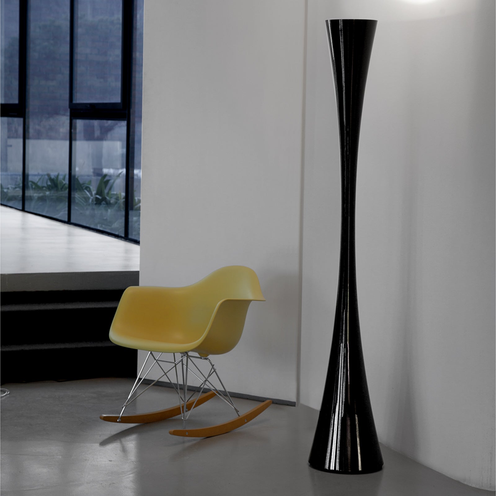 Lampa podłogowa BICONICA połyskujący czarny