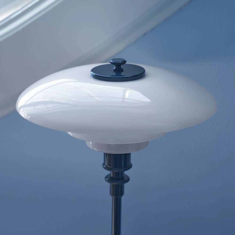Lampa stołowa PH 2/1 biały z granatową podstawą
