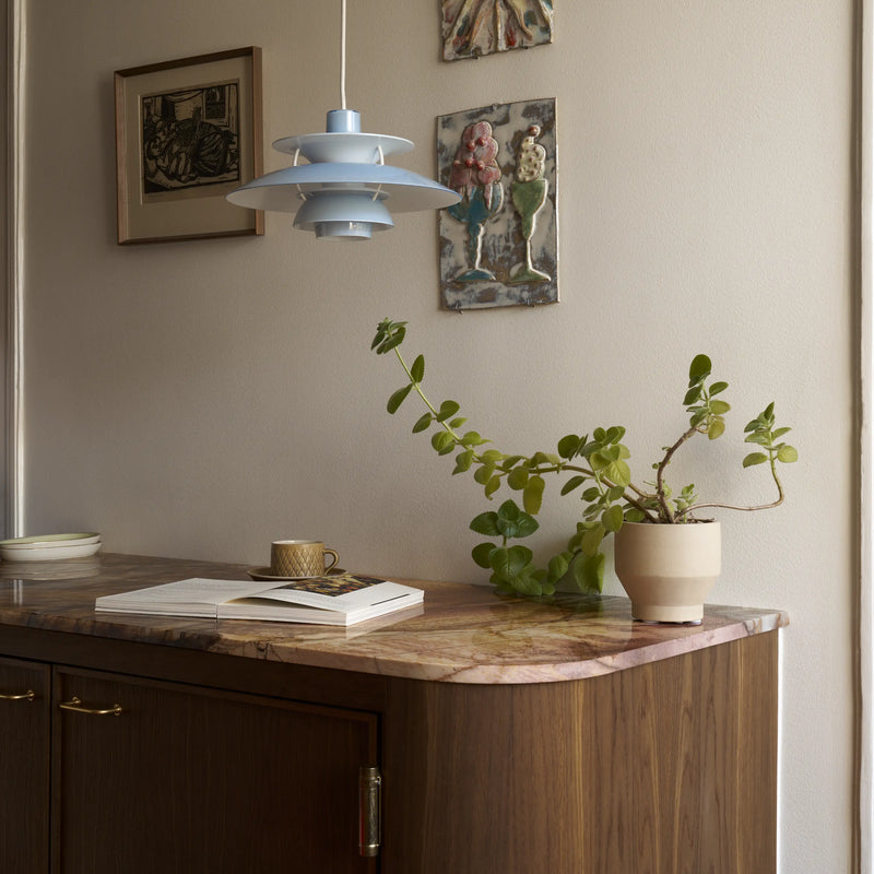 Lampa wisząca PH 5 OPAL błękitny