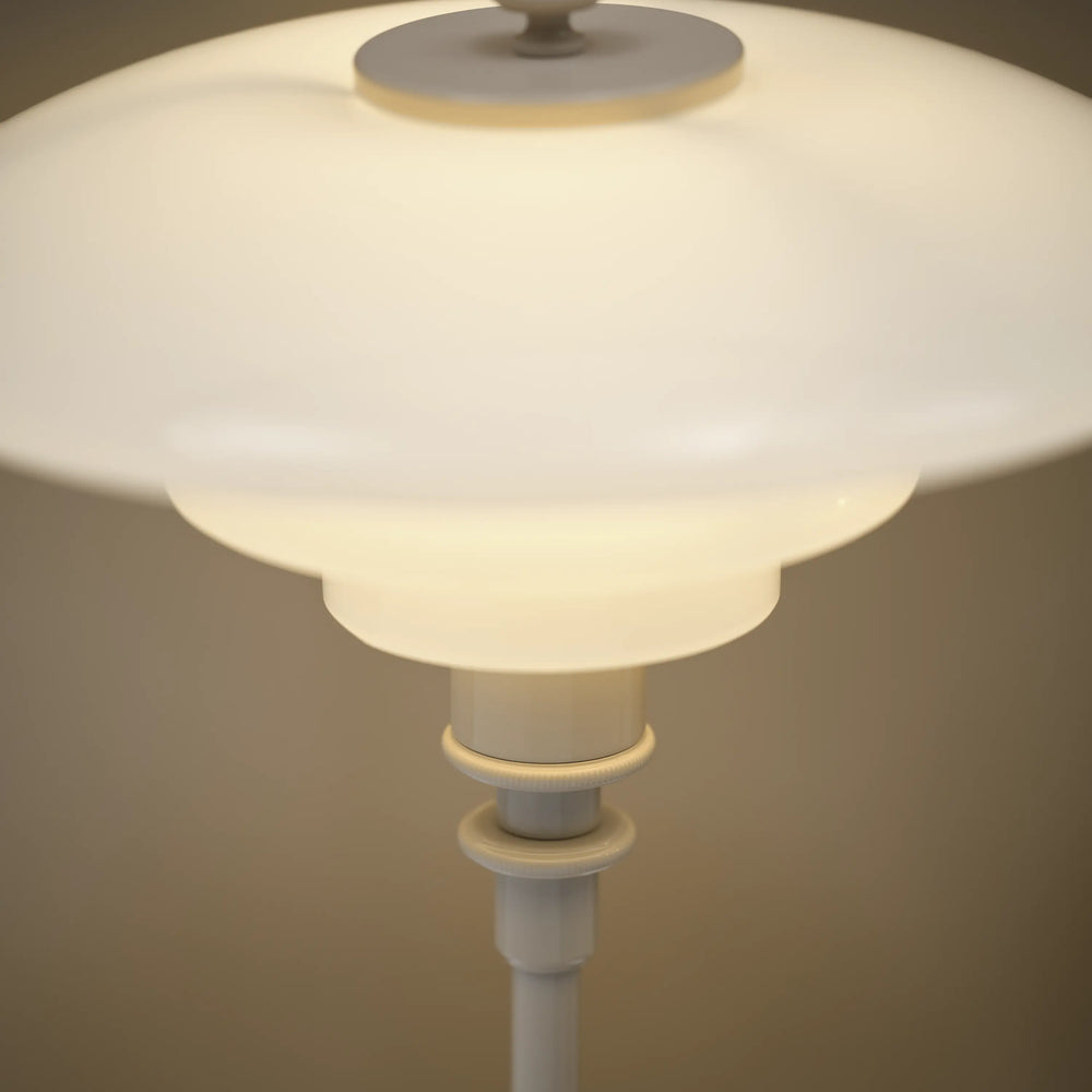 Lampa stołowa PH 2/1 biały z beżową podstawą