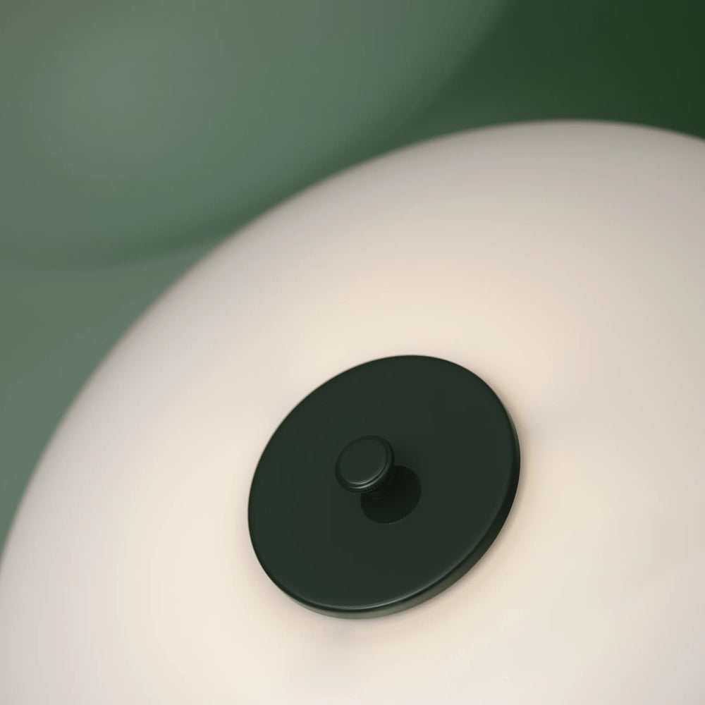 Lampa stołowa PH 2/1 biały z ciemnozieloną podstawą