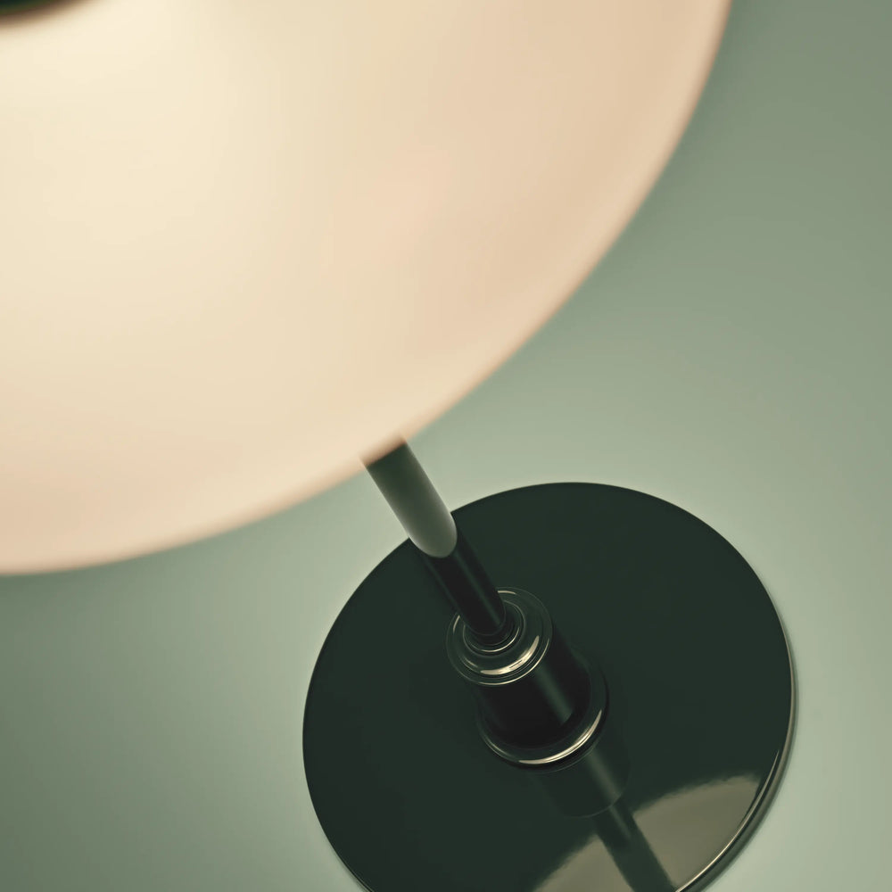 Lampa stołowa PH 2/1 biały z ciemnozieloną podstawą