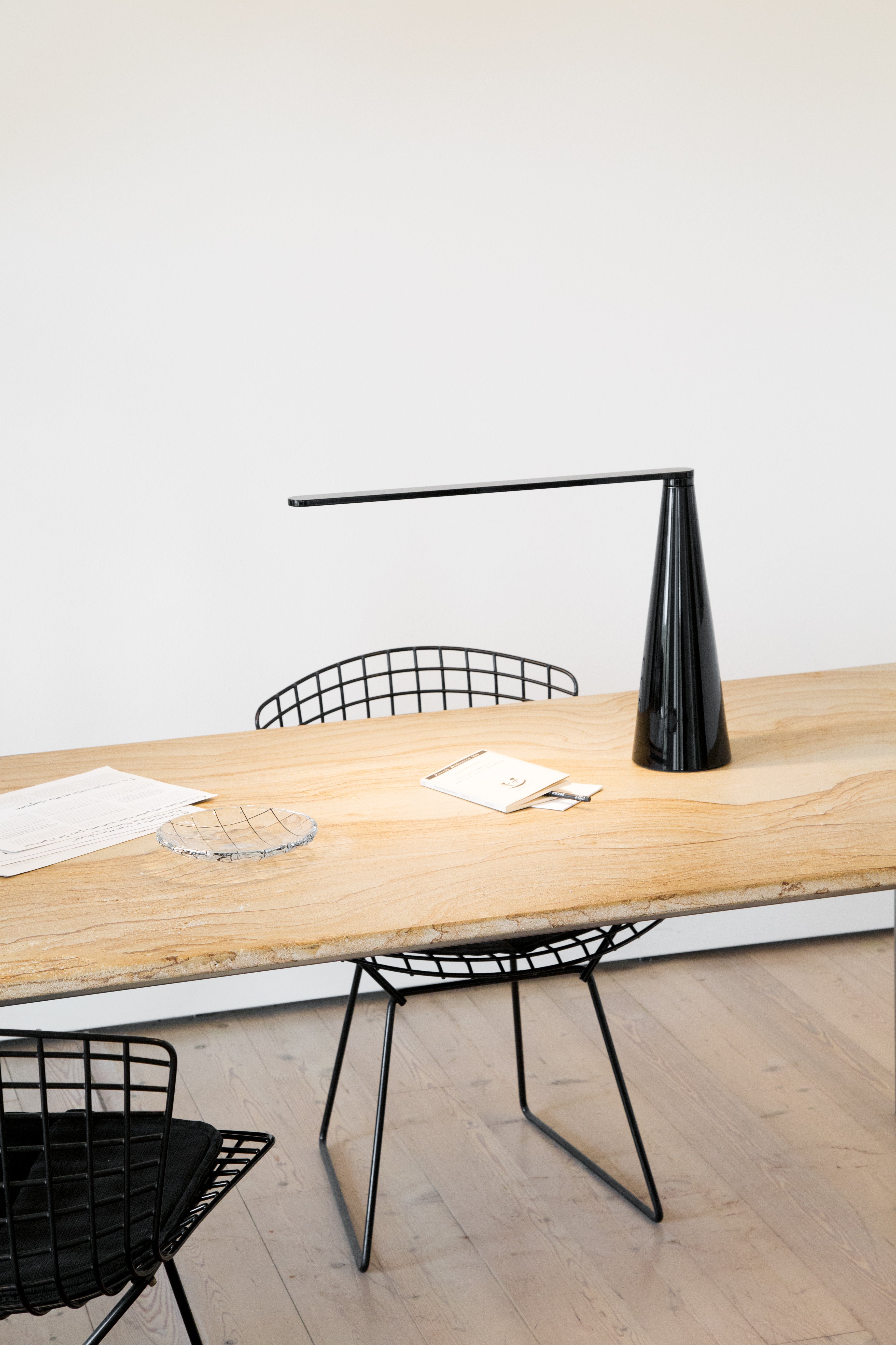 Lampa stołowa ELICA połyskujący żółty, marka Martinelli Luce
