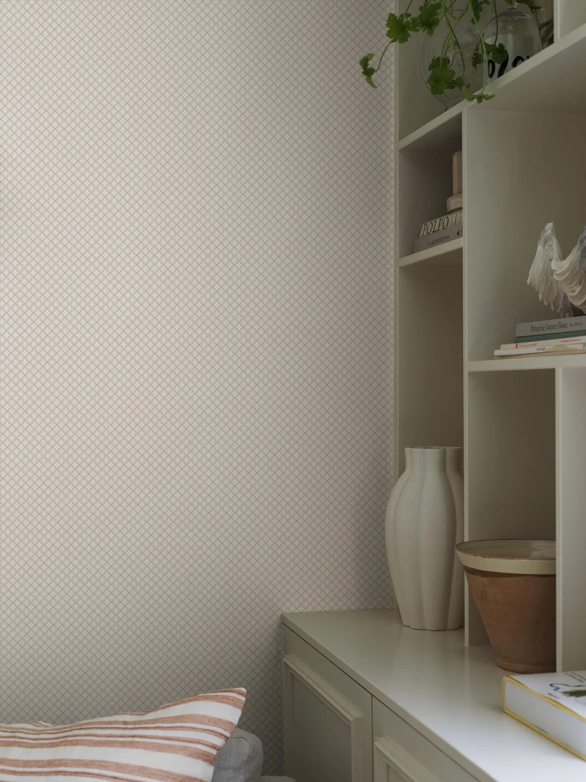 Tapeta z motywem geometrycznym SELMA beżowy