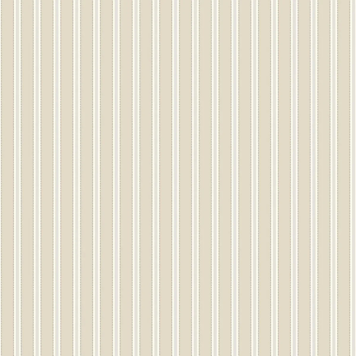 Beige Striped Wallpaper PÄRLRAND with White