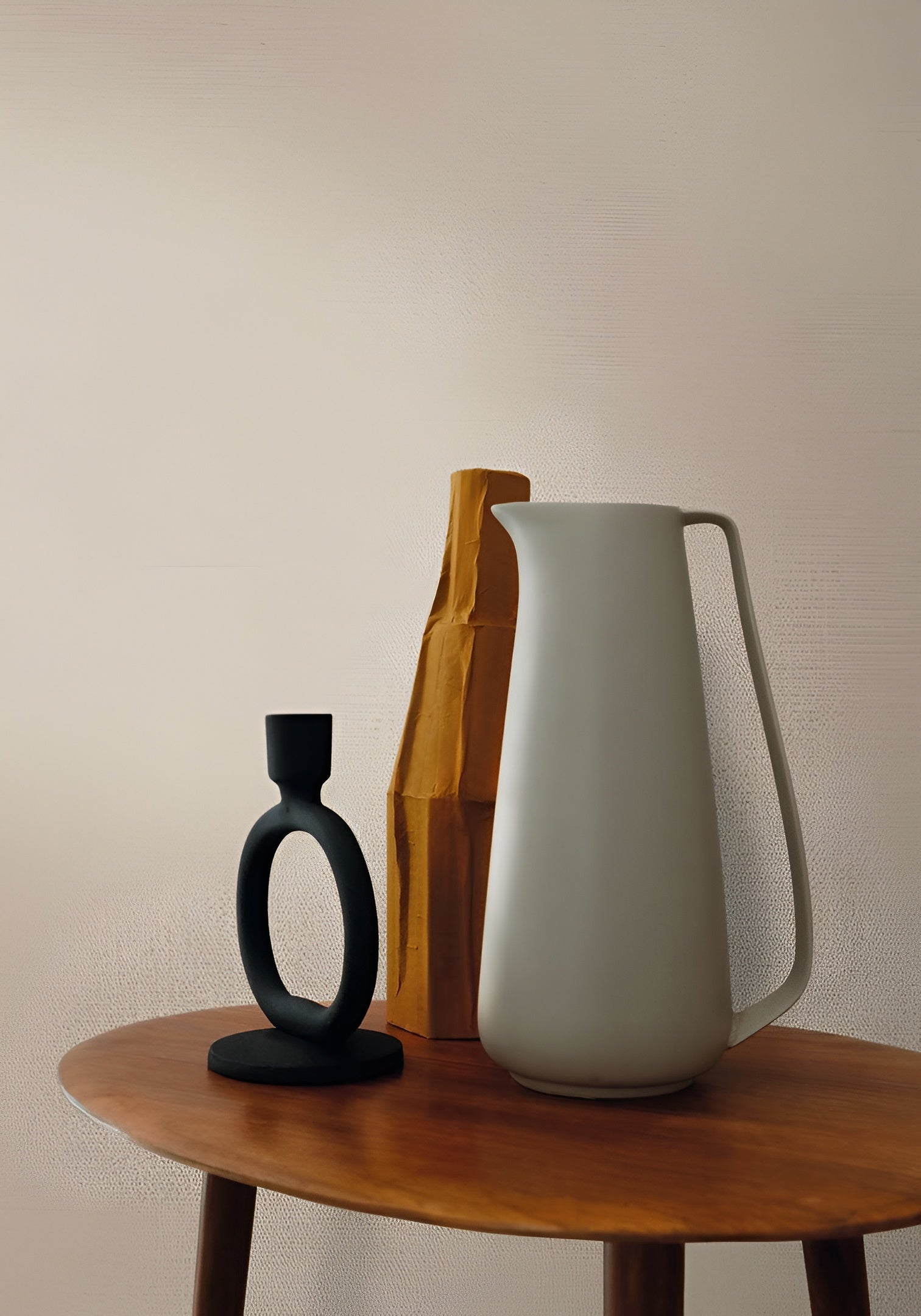 Tapete glatt matt mit perlmuttartigem Effekt OCTA - SABLE dunkelbeige