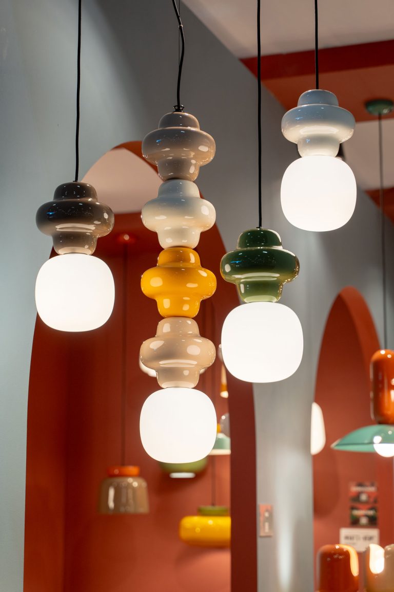 Lampa wisząca ceramiczna COPACABANA MIX kremowy z szałwiowym i beżowym