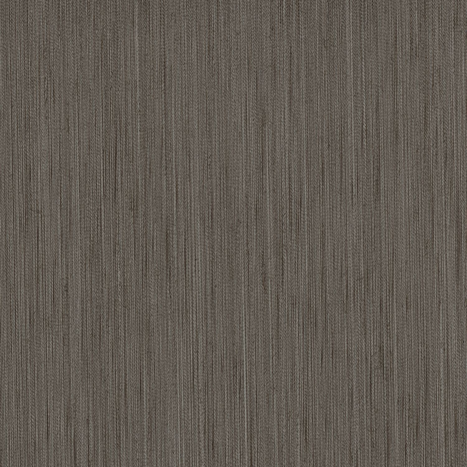 Textile wallpaper with structural vertical stripes JUSSIEU - DARK TAUPE taupe