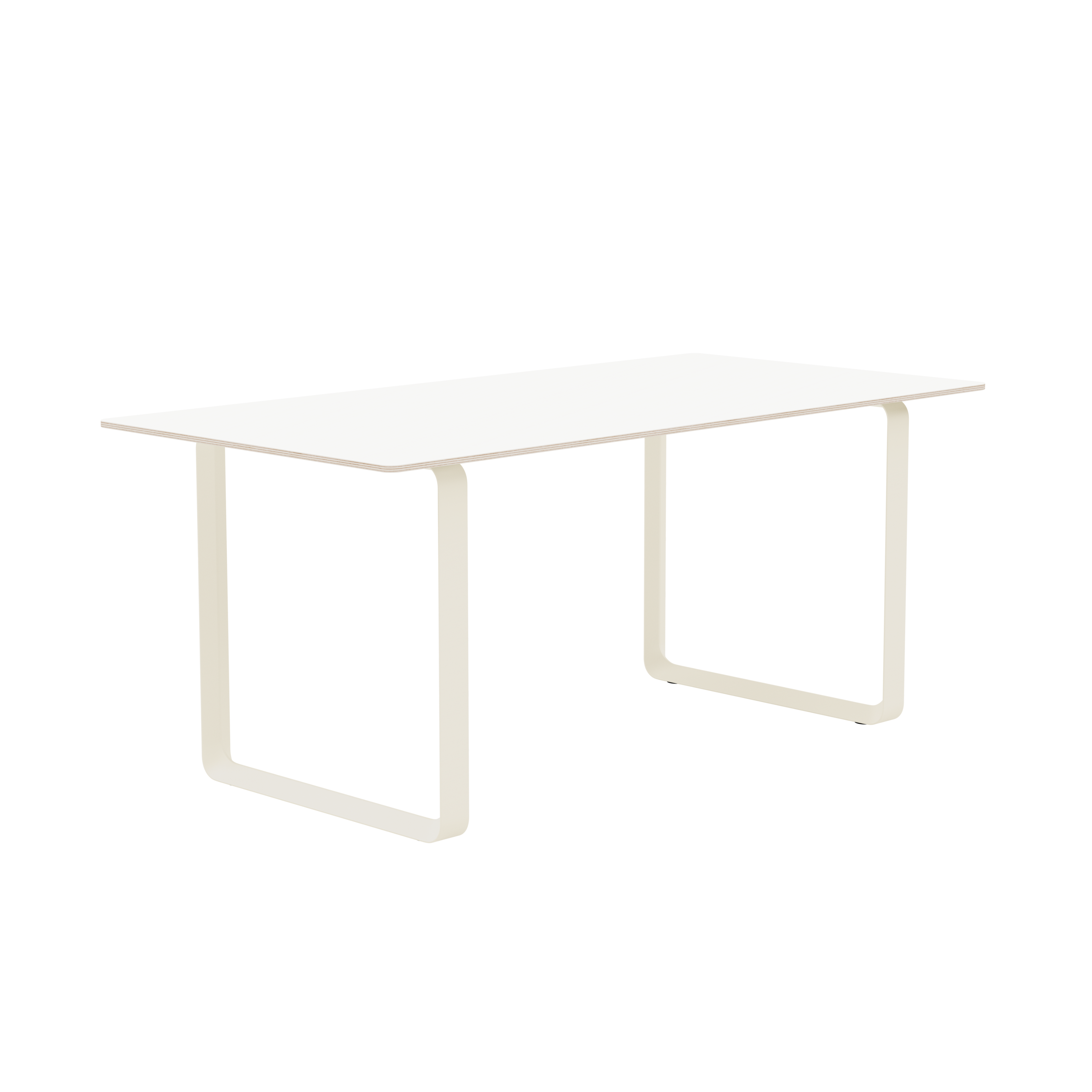White 70/70 Table with Sand Base