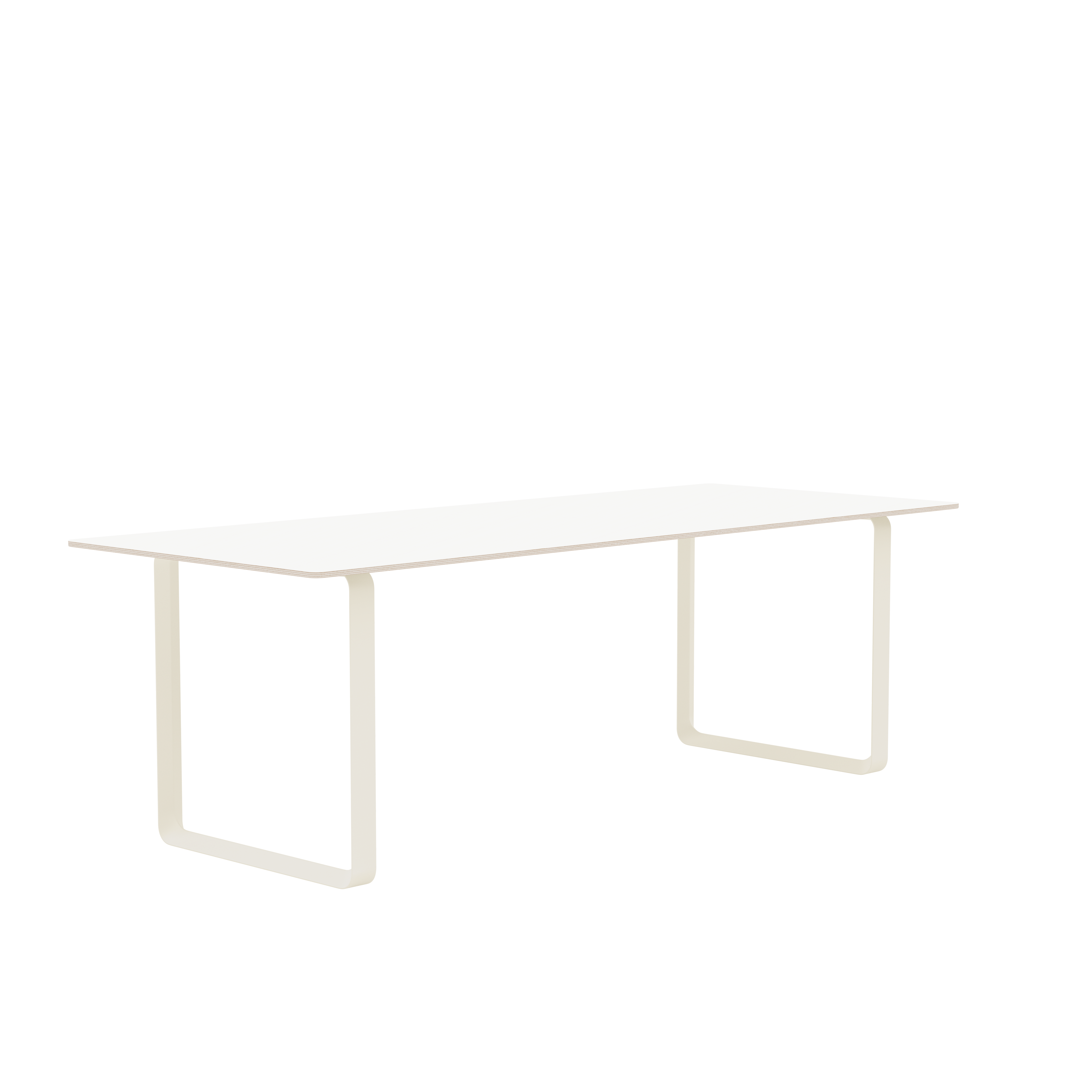 White 70/70 Table with Sand Base