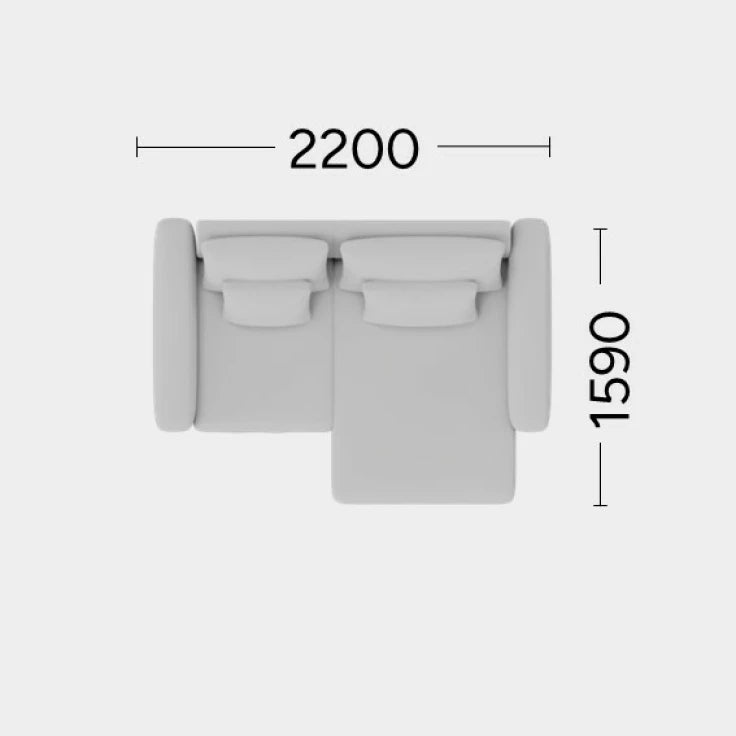 Narożnik modułowy prawostronny NOOR personalizowany