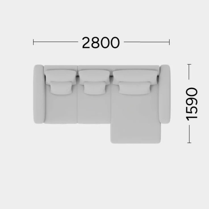 Narożnik modułowy prawostronny NOOR personalizowany