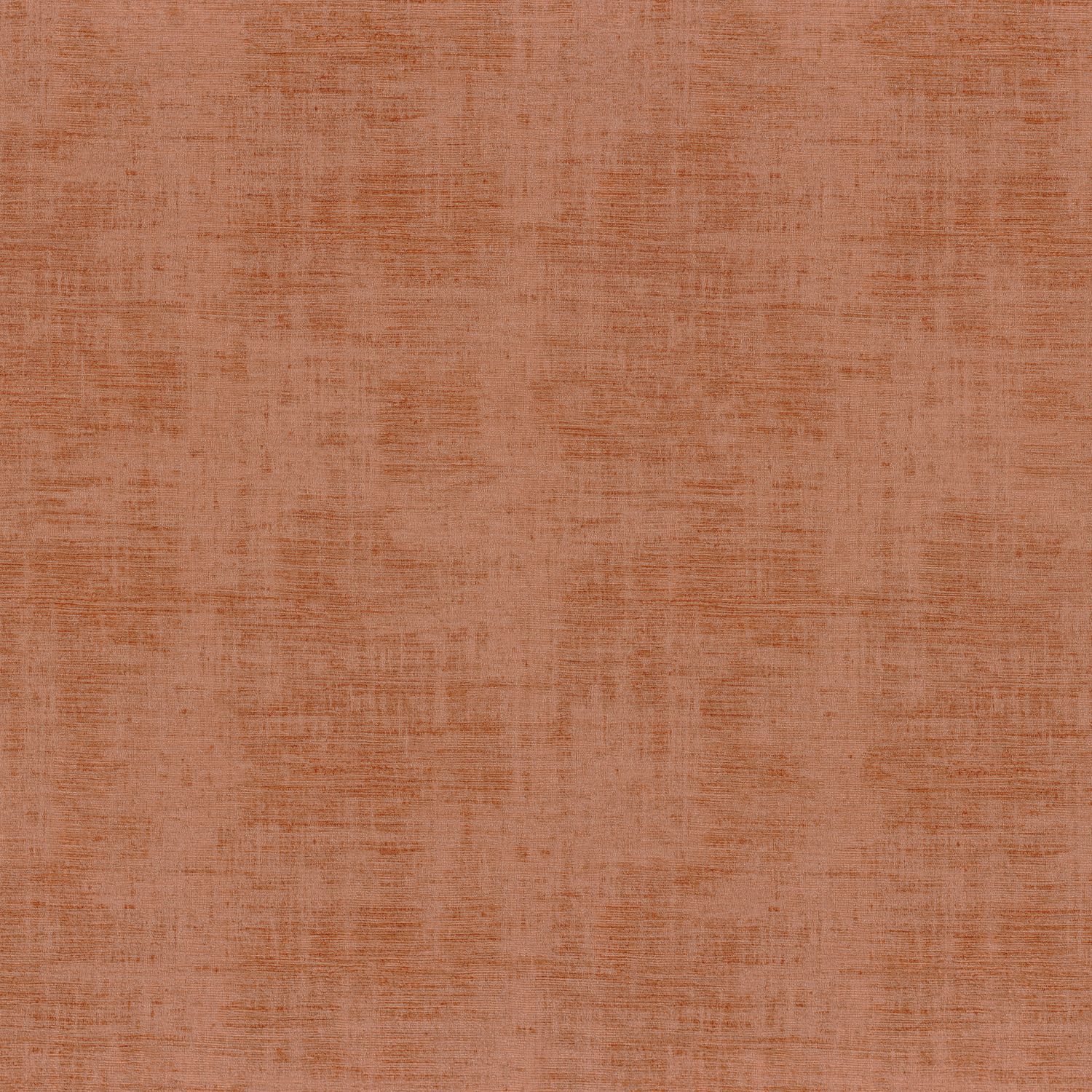 Tapeta strukturalna imitująca przetarte płótno JOHARA - TERRE DE SIENNE terakota