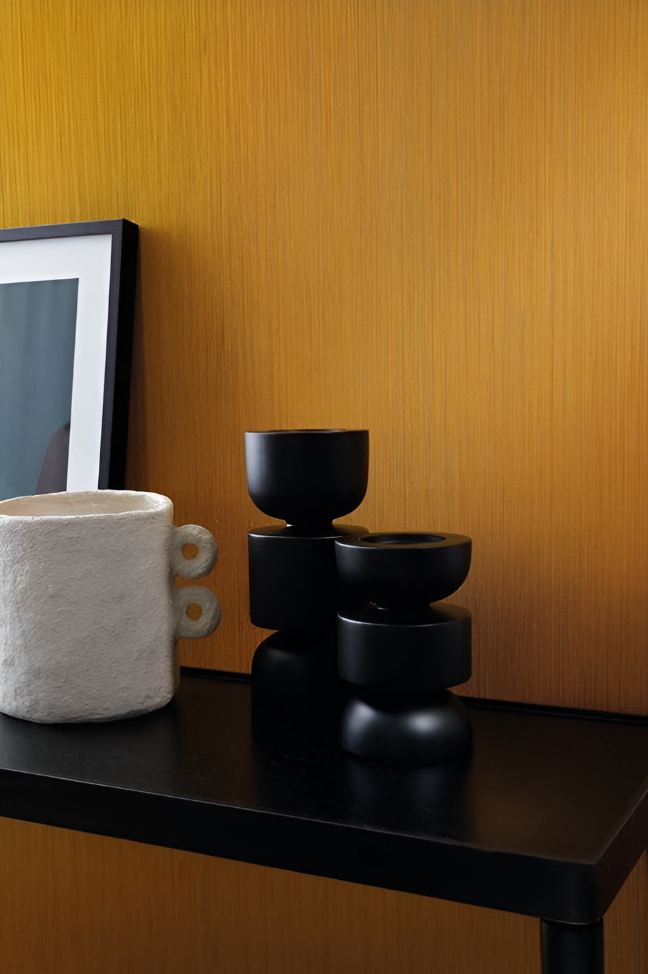 Textile wallpaper with structural vertical stripes JUSSIEU - LIN muted brown