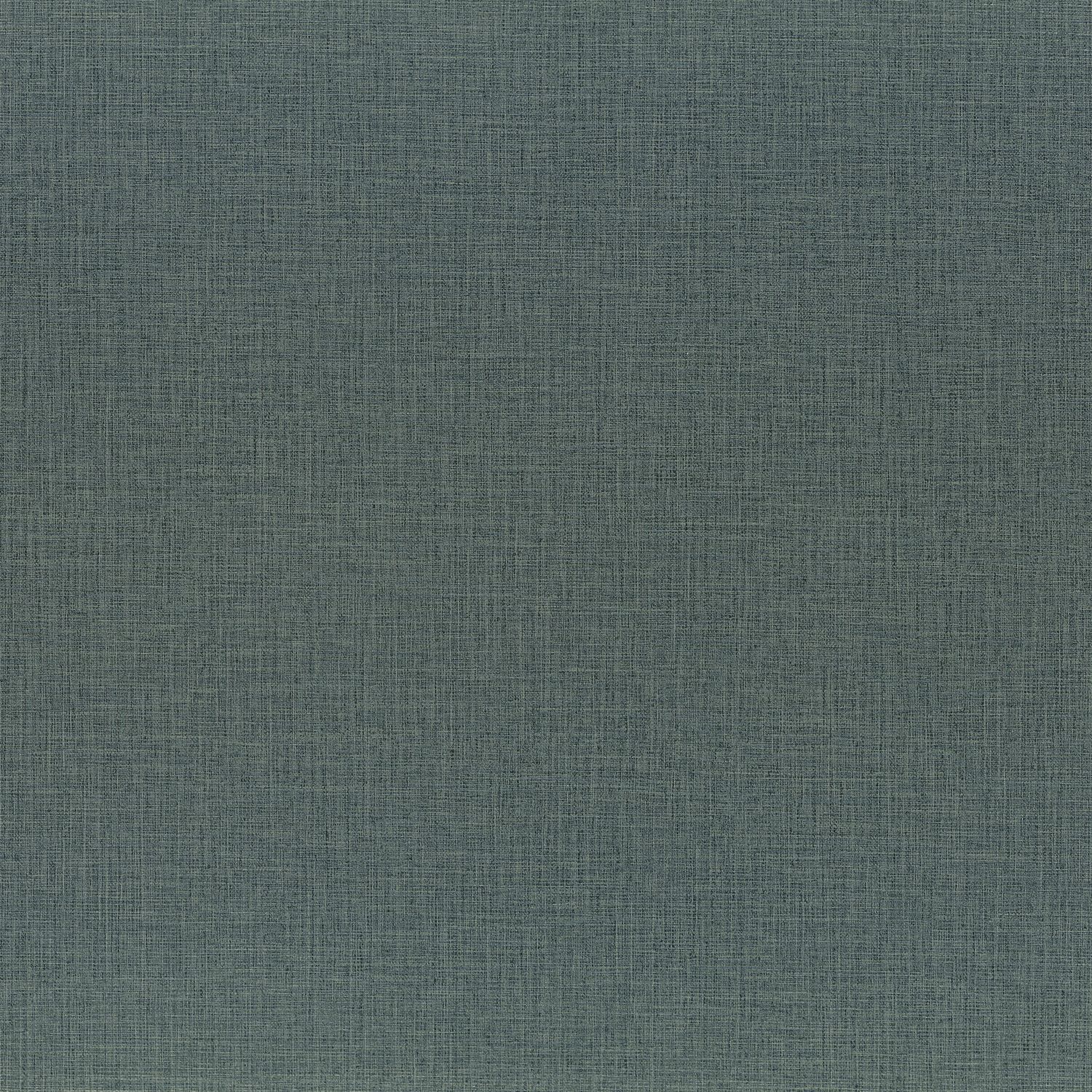 Structural wallpaper imitating woven canvas FILIN - VERT DE GRIS green-gray