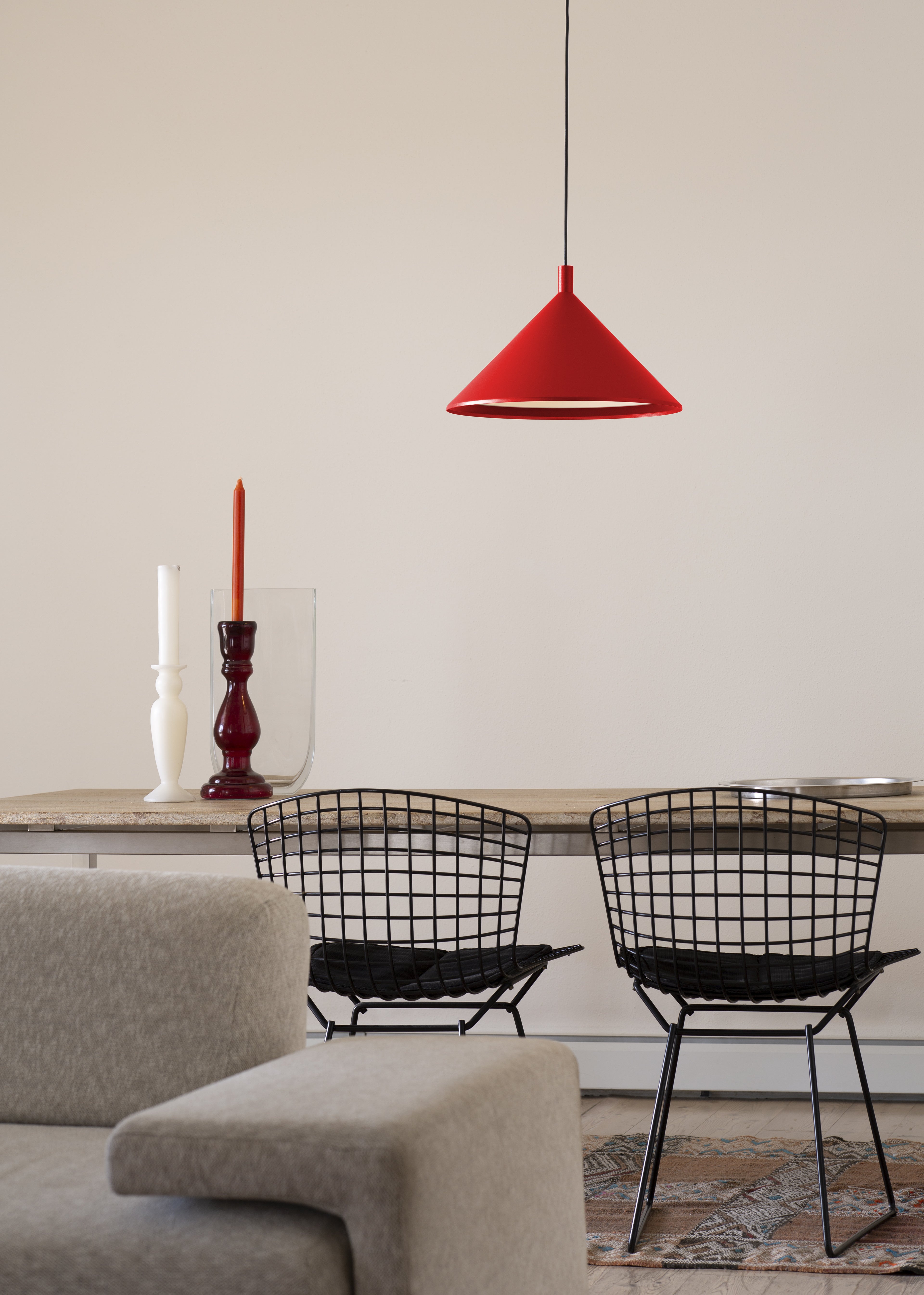 Lampa wisząca CONO biały