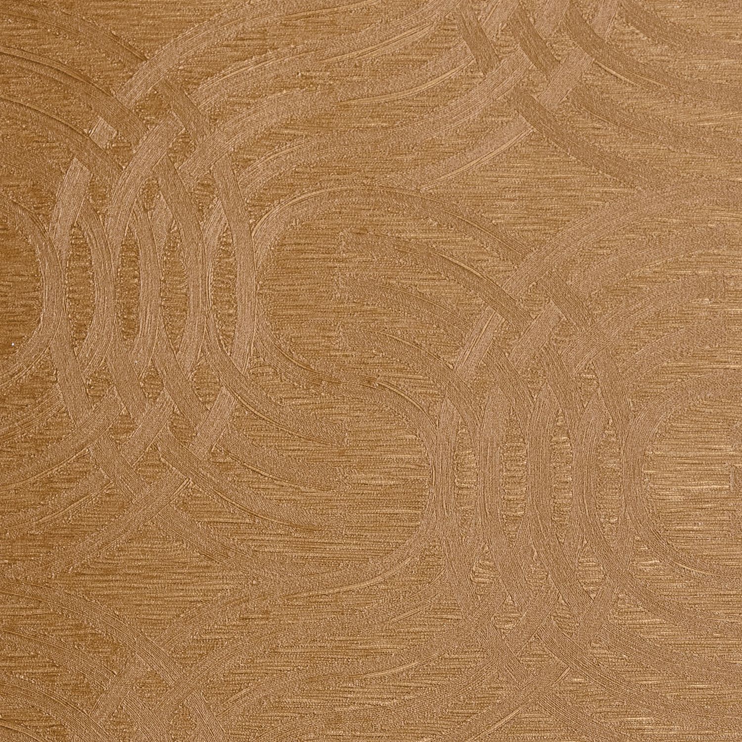 Tapeta metaliczna z abstrakcyjnym wzorem AURARIA - AMBRE bursztynowy