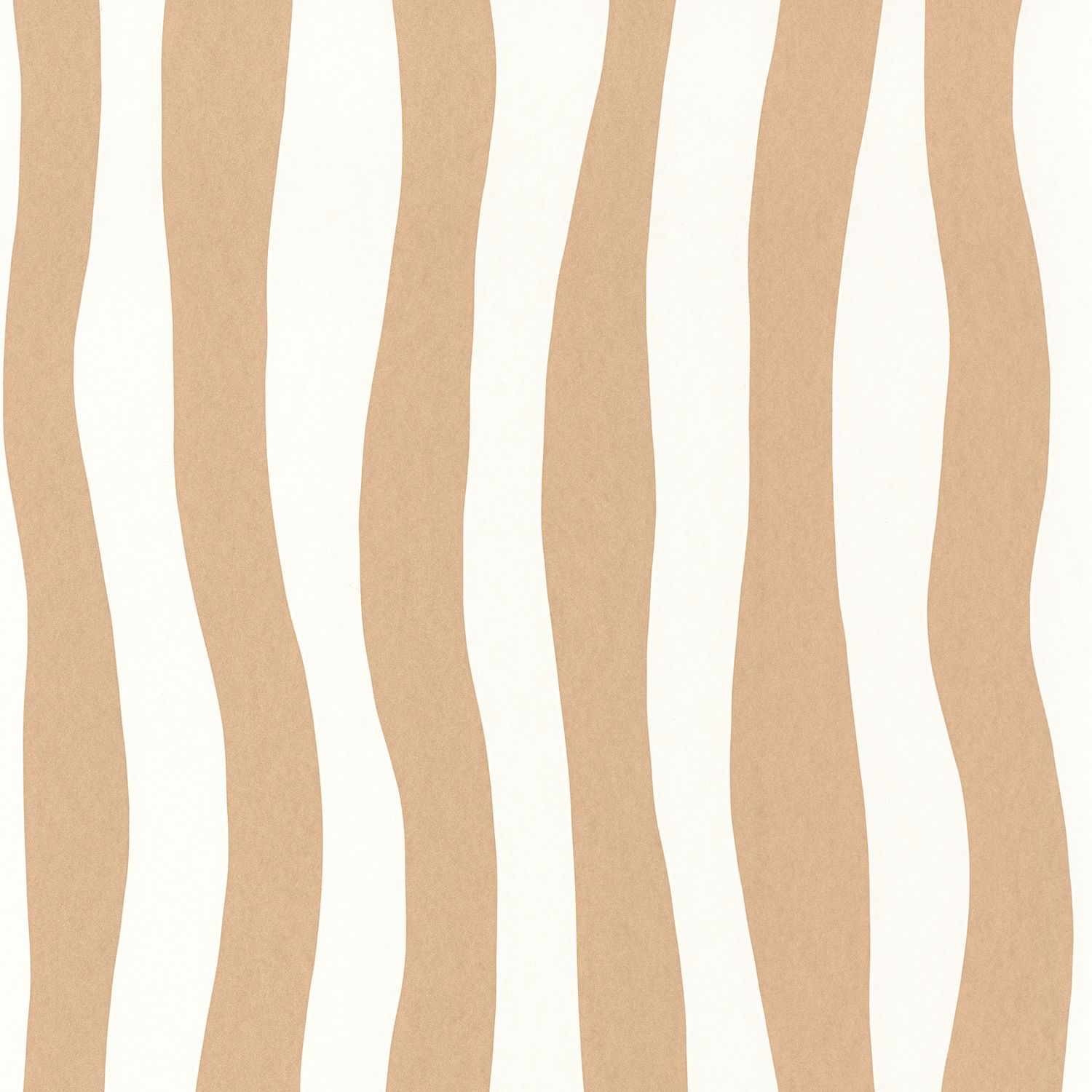 Strukturierte Tapete mit abstraktem Wellenstreifenmuster SUNDAE - SABLE beige