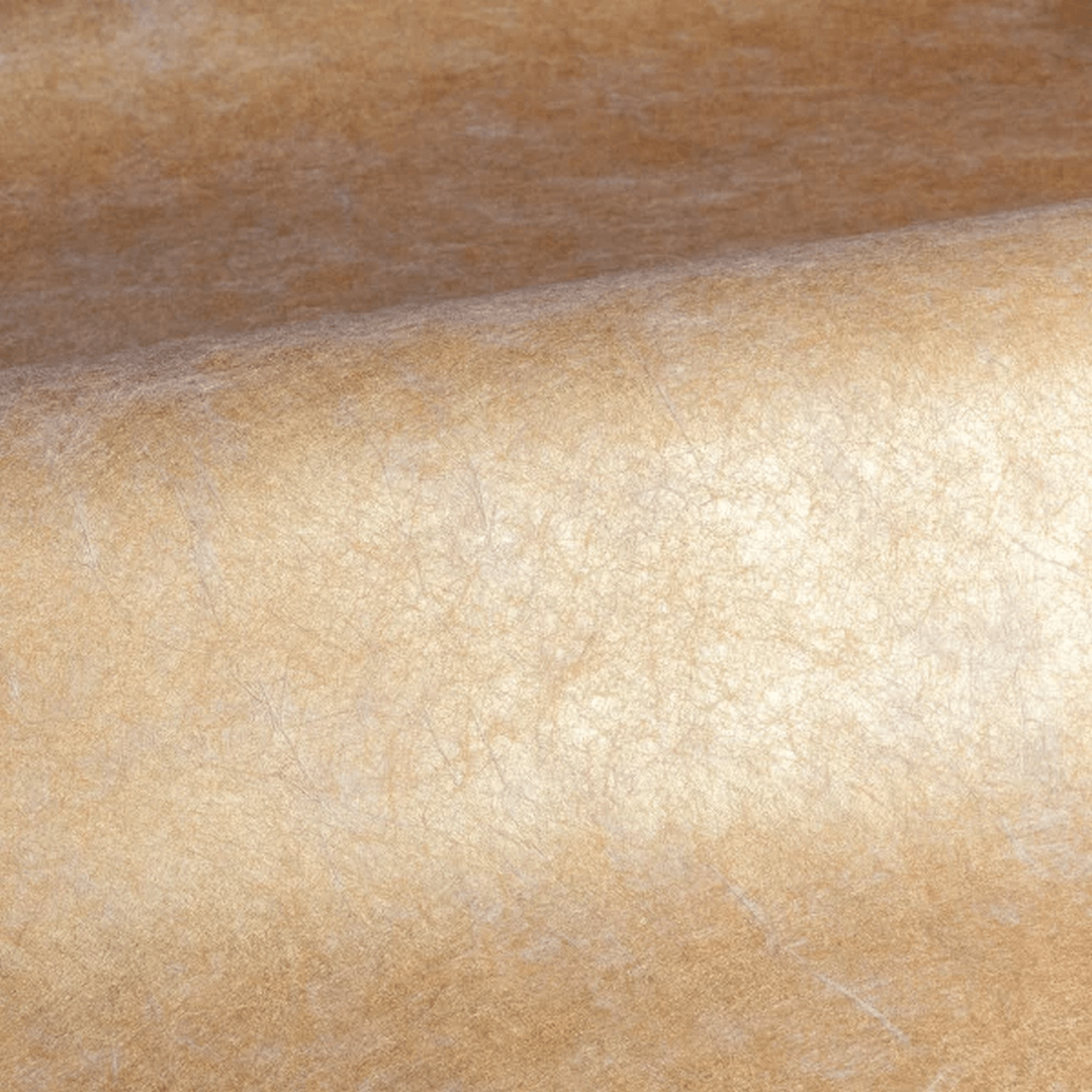 Tapeta tekstylna strukturalna metaliczna z marszczeniami OXEA - DORÉ złoty