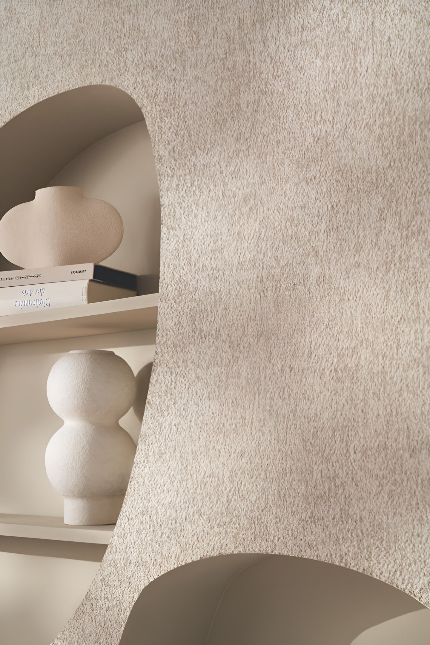 Strukturierte Textiltapete EXQUIS - GRIS LIN grau