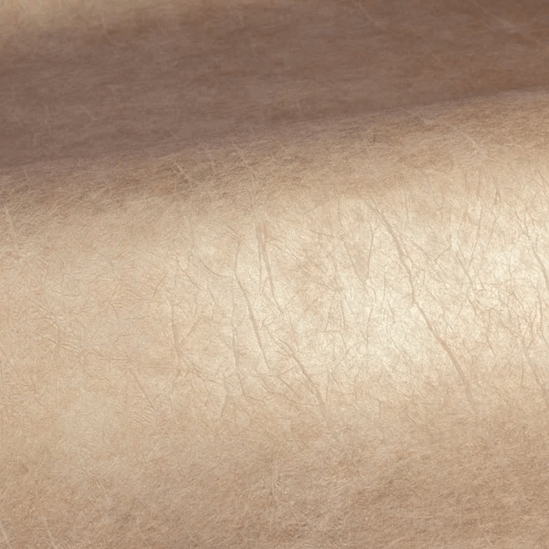 Tapeta tekstylna strukturalna metaliczna z marszczeniami OXEA - BEIGE POUDRÉ PLATINE beżowa platyna