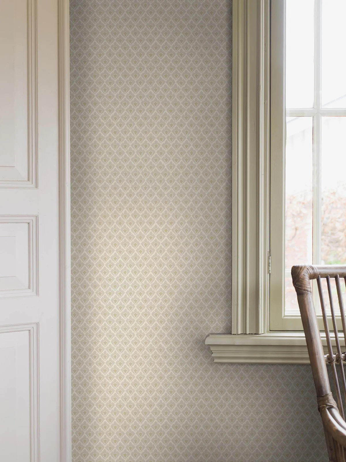 Vlies-Tapete mit geometrischem Muster SVEA beige