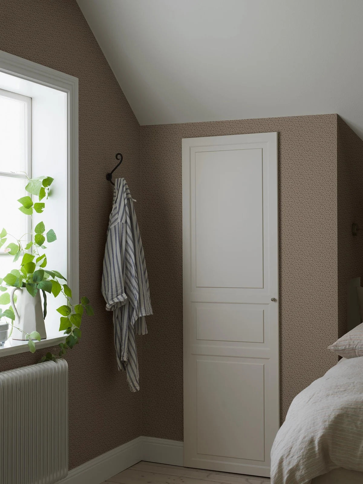 Tapete mit Pflanzenmotiv IDA braun