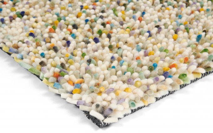 Dywan DOTS wielokolorowy z długim włosiem