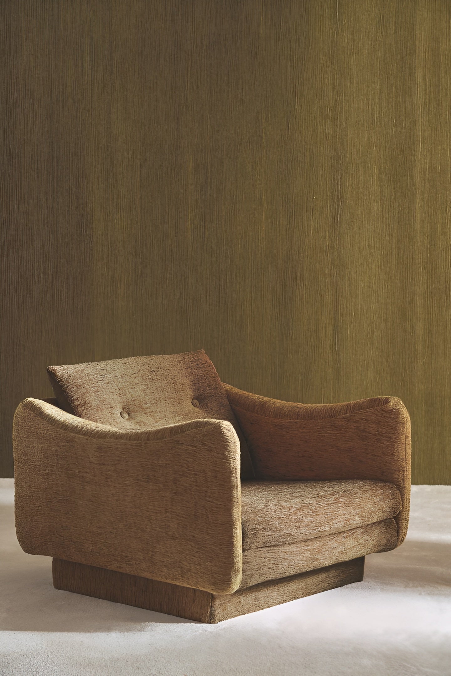 Tapeta flizelinowa tekstylna strukturalna LINON - OLIVE oliwkowy