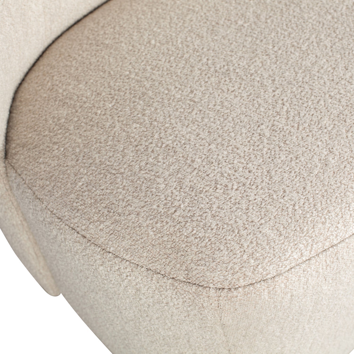 Fotel LOFTY beżowy bouclé – Woood